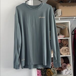 Youngla Slate Blue Long Sleeve Men’s Size: Small